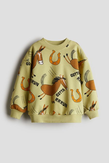 H & M - Sweater met print - Geel