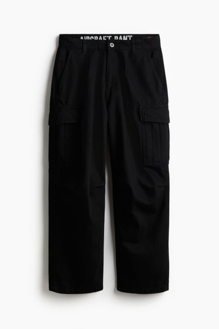 H & M - Aircraft Pant - Zwart