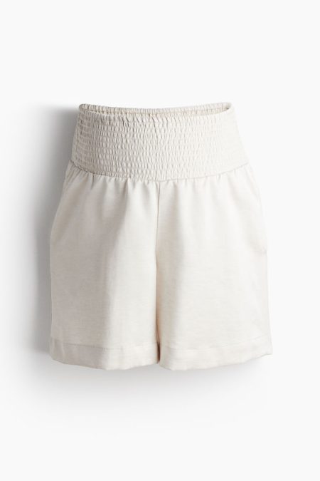 H & M - MAMA Before & After Satijnen short - Beige