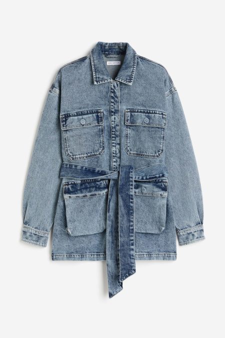 H & M - Uniform Cargo Jacket - Blauw