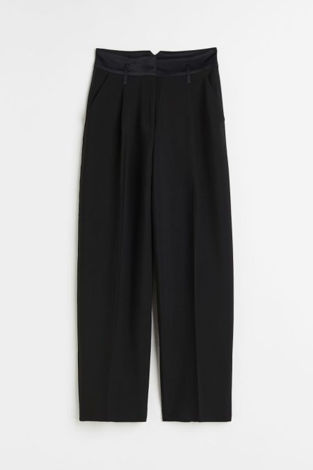 H & M - Smokingpantalon - Zwart