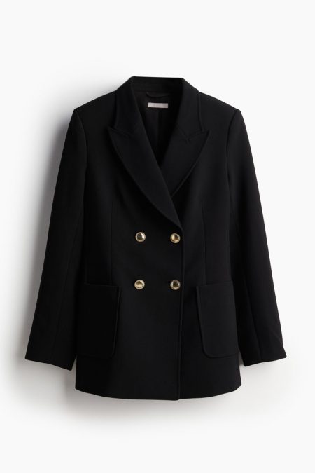 H & M - Blazer met opvallende knopen - Zwart