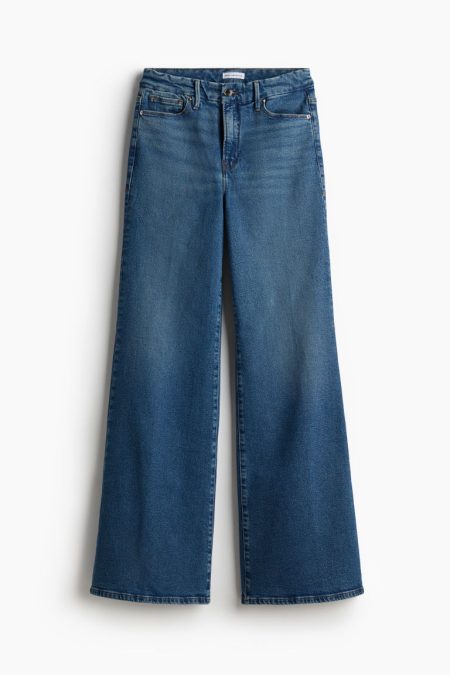 H & M - Good Waist Palazzo Jeans - Blauw