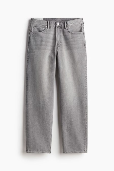 H & M - Loose Jeans - Grijs