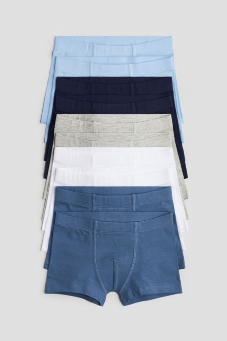 H & M - Set van 10 boxershorts - Trunk - Blauw