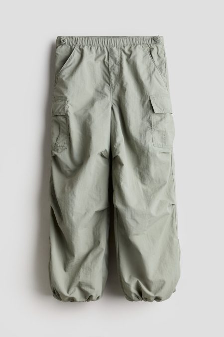 H & M - Nylon parachutebroek - Groen