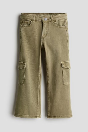 H & M - Bootcut utilityjeans - Groen