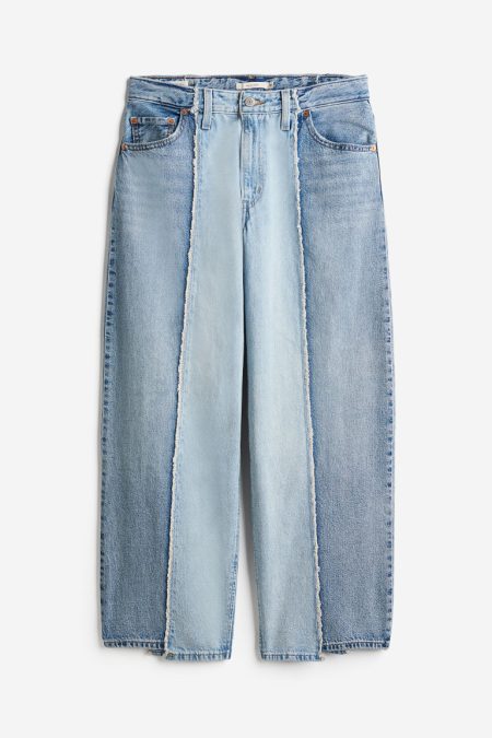 H & M - Baggy Dad Recrafted Jeans - Blauw