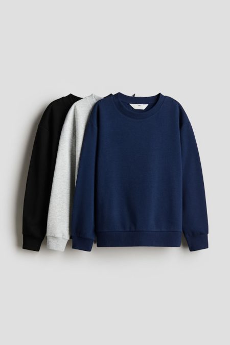 H & M - Set van 3 sweaters - Blauw