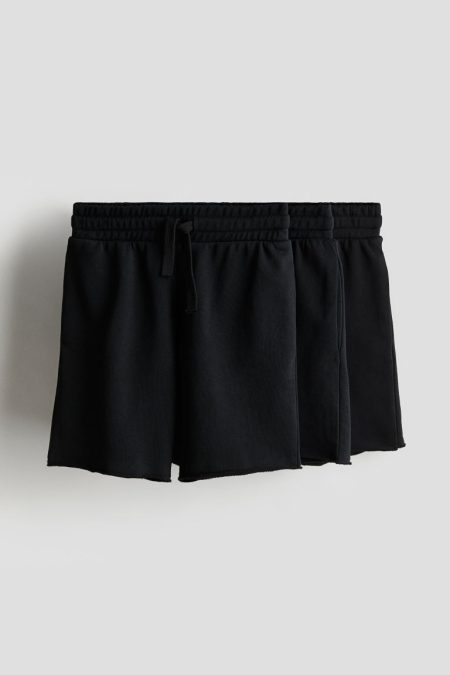 H & M - Set van 3 shorts - Zwart