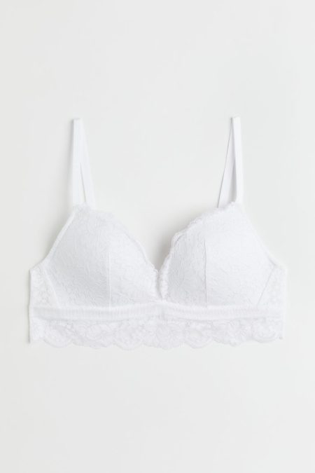 H & M - Beugelloze push-up bralette - Wit