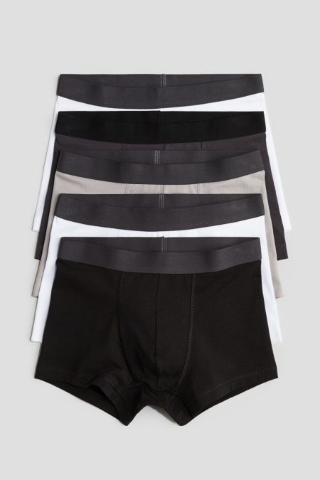 H & M - Set van 5 boxershorts - Trunk - Grijs