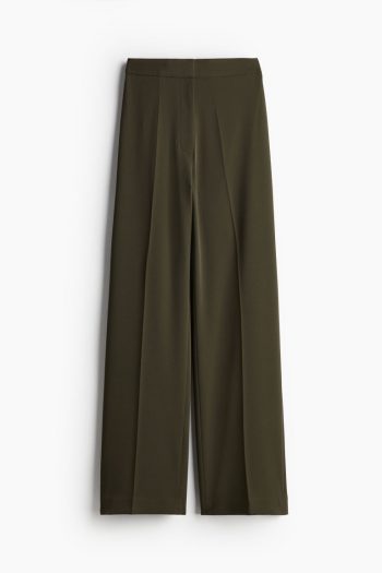 H & M - Wijde broek - Groen