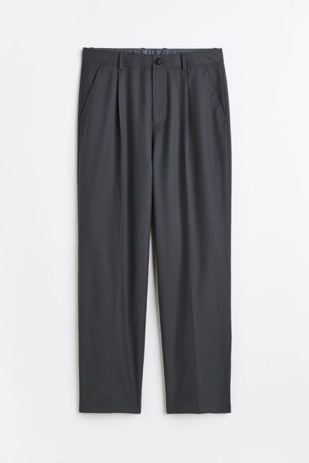 H & M - Wijde broek - Grijs