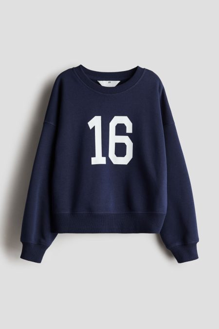 H & M - Sweater met motief - Blauw