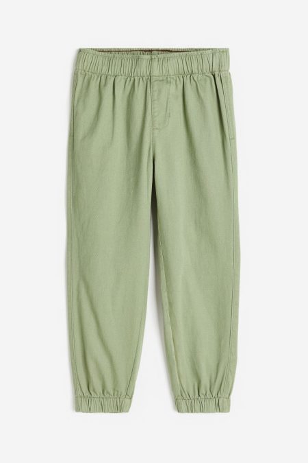 H & M - Twill joggers - Groen