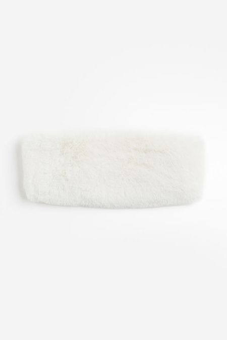 H & M - Fluffy hoofdband - Wit