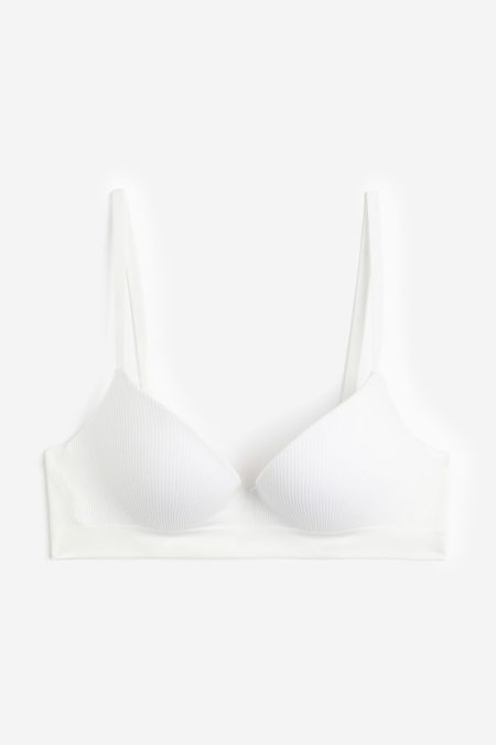 H & M - Seamless superpush-up bh - Wit