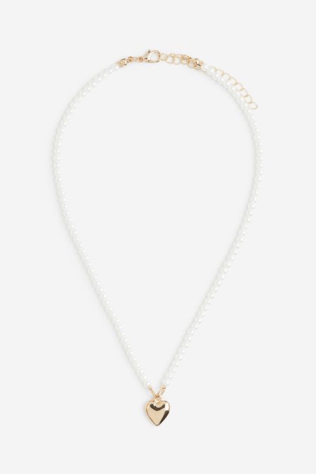 H & M - Halsketting met hangertjes - Goud