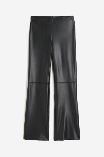 H & M - Legging met coating - Zwart