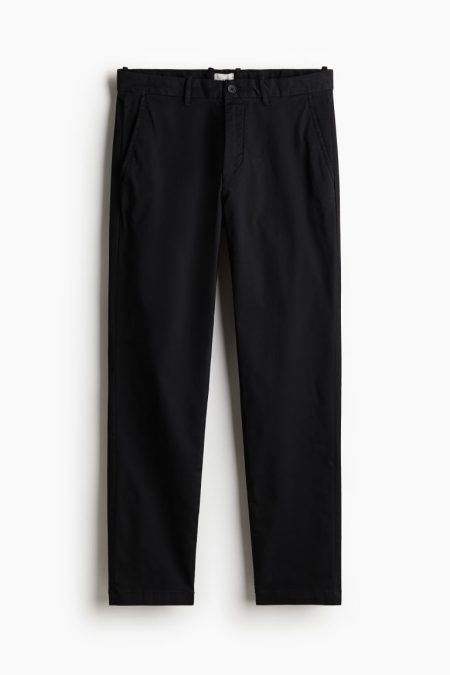 H & M - Katoenen chino - Slim Fit - Zwart