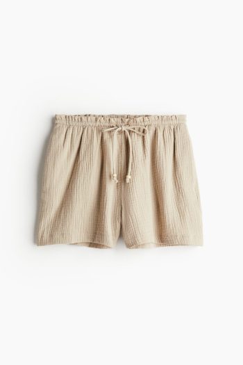 H & M - Short van mousseline - Beige