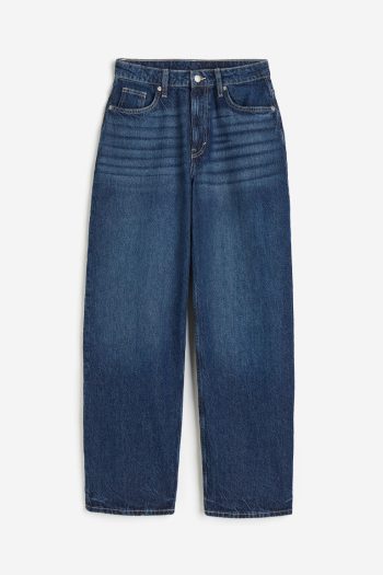 H & M - Baggy High Jeans - Blauw