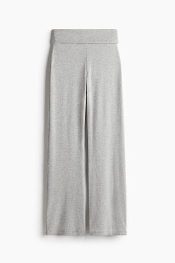 H & M - Ease Ribbed Pants - Grijs