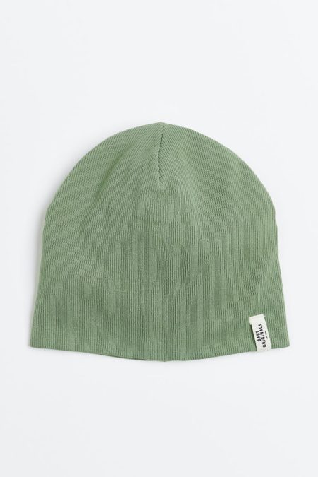 H & M - Muts van ribtricot - Groen