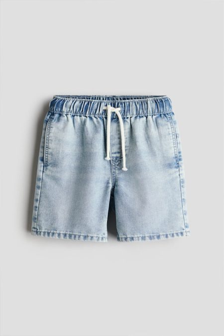 H & M - Denim pull-on short - Blauw