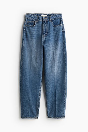 H & M - Smal toelopende jeans met persvouwen - Blauw