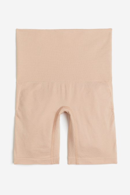 H & M - Firm shaping push-up fietsshort - Beige