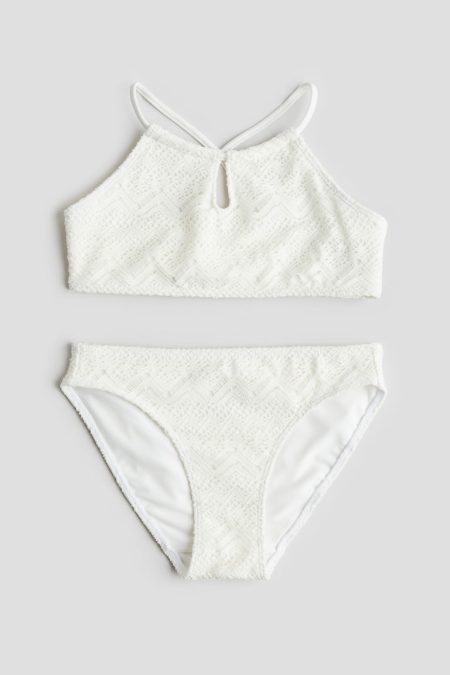 H & M - Bikini met splitje - Wit