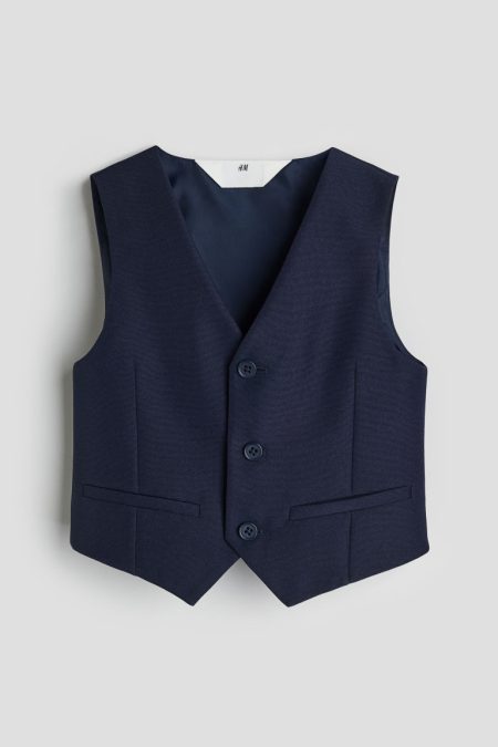 H & M - Kostuumgilet - Blauw