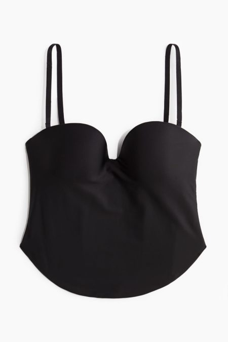 H & M - Korset van microvezel - Firm Shape - Zwart