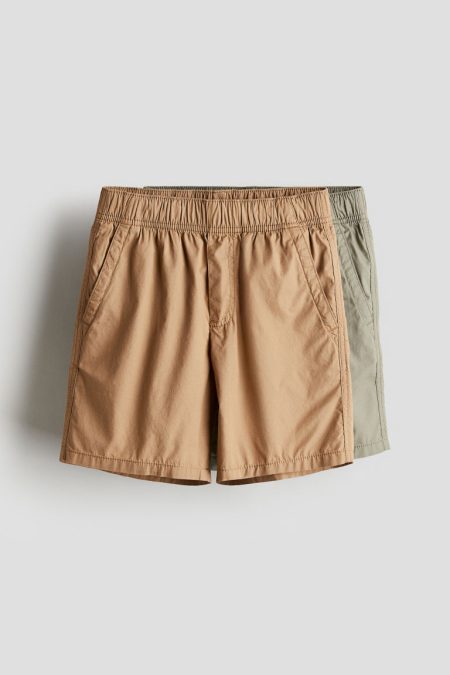 H & M - Set van 2 pull-on shorts - Beige