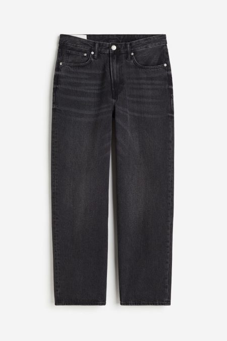 H & M - Loose Jeans - Zwart