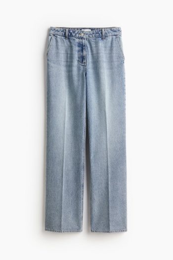 H & M - Jeans met persvouwen - Blauw