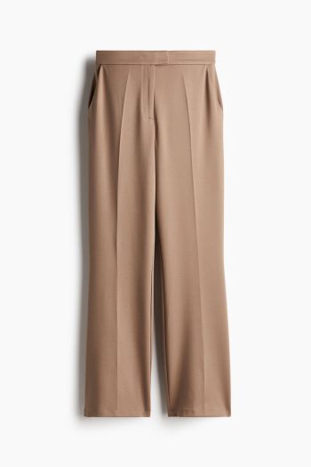 H & M - Flared pantalon van tricot - Beige