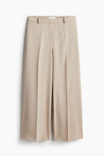 H & M - Wijde twill broek - Bruin