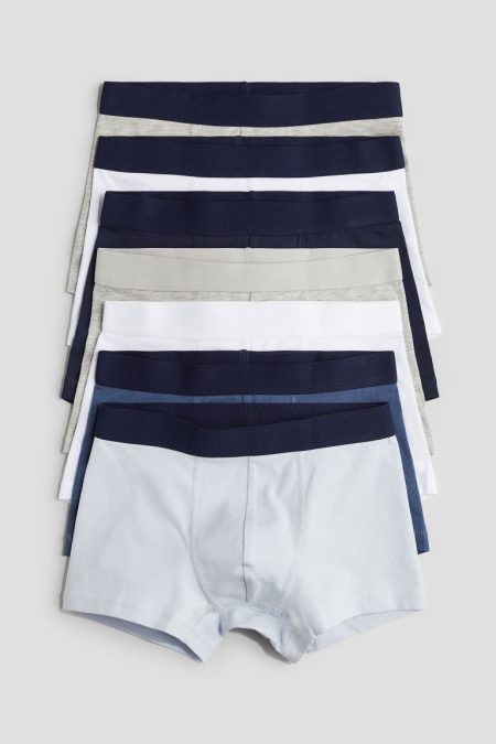 H & M - Set van 7 boxershorts - Trunk - Blauw