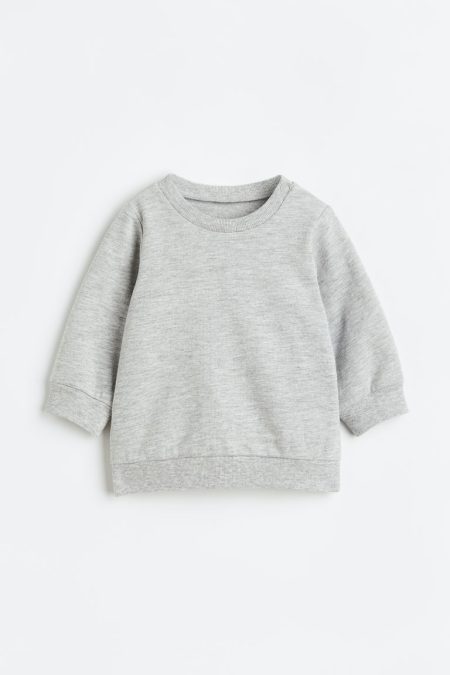 H & M - Katoenen sweater - Grijs