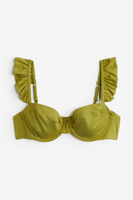 H & M - Non-padded bikinitop - Groen