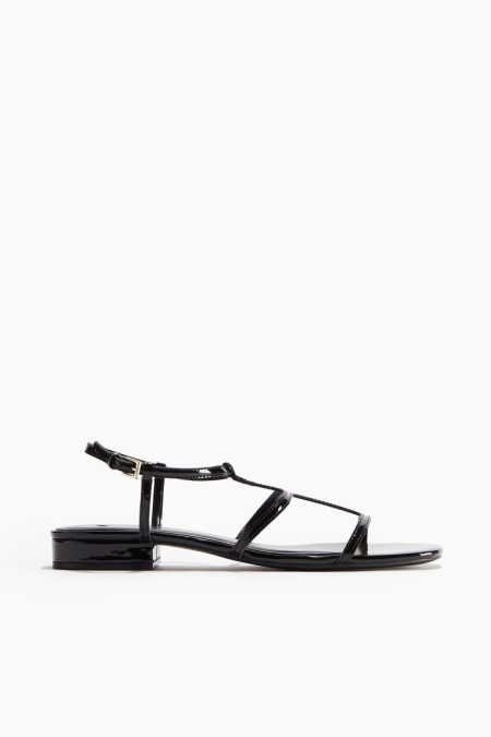 H & M - Sandalen - Zwart