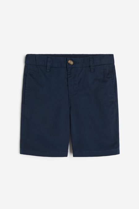 H & M - Katoenen chinoshort - Blauw