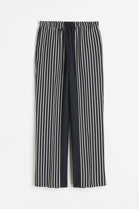 H & M - Wijde broek - Blauw