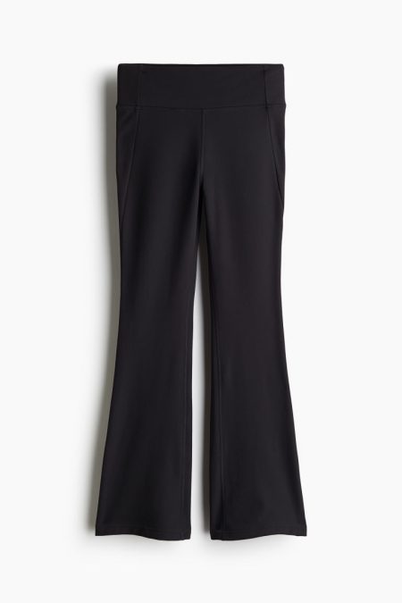 H & M - Warme flared sportlegging - Zwart