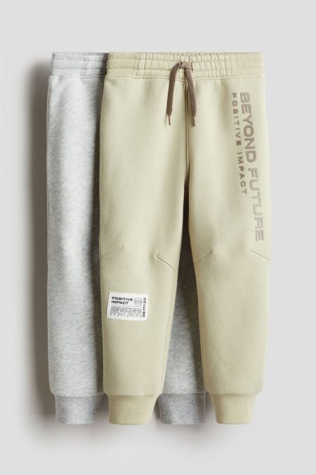 H & M - Set van 2 joggers - Grijs