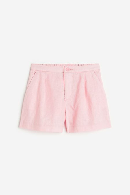 H & M - Linnen short - Roze