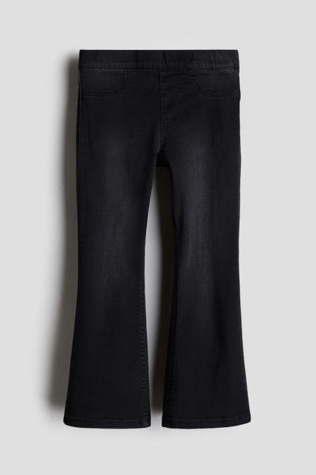 H & M - Superstretch Flared Leg Jeans - Zwart